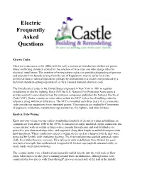 Electric Frequently Asked Questions
