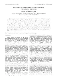 Phylogeny of Rheum (Polygonaceae) Based on Cpdna Trns-G Sequences