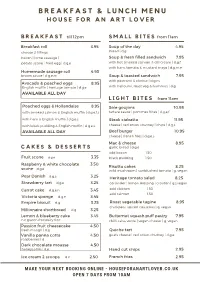 Revised Breakfast | Lunch Menu