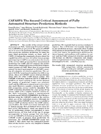 The Second Critical Assessment of Fully Automated Structure