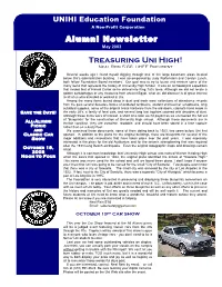 Alumni Newsletter Treasuring Uni High!