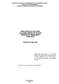 Analysis of Voltage Scaling Effects in the Design of Resilient Circuits