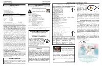 Fifth Sunday in Ordinary Time THIS WEEK at ST