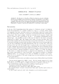 Finite Sum – Product Logic