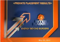 INTER RAO Share Placement Price – 0.0535 RUB