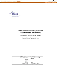 On Two-Echelon Inventory Systems with Poisson Demand and Lost Sales