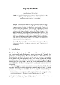 Property Modifiers