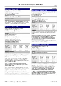 UK Property Developers Profiles