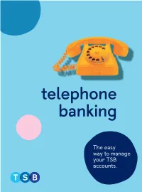 A Guide to Using Your Telephone Banking Service (PDF)
