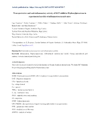 Article Published In: Neuroprotective and Anti-Inflammatory Activity of DAT Inhibitor