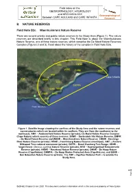 B. NATURE RESERVES Field Note B2c