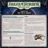 Campaign Guide the CIRCLE UNDONE