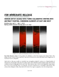 For Immediate Release