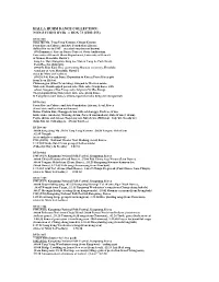 Halla Huhm Collection/Non Studio Dvds