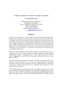 Mapping of Travel Activity Pattern to the Cbd in The