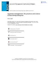 Quantum Management: the Practices and Science of Flourishing Enterprise