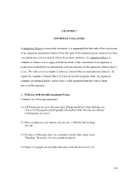 334 CHAPTER 7 INFORMAL FALLACIES a Deductive Fallacy Is