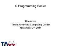 C Programming Basics