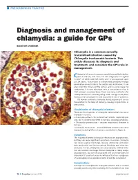Diagnosis and Management of Chlamydia: a Guide for Gps