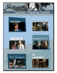Shakespeare Uncovered Viewing Guide