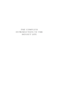 The Complete Introduction to the Devout Life Paraclete Giants