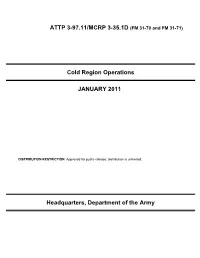 Cold Region Operations