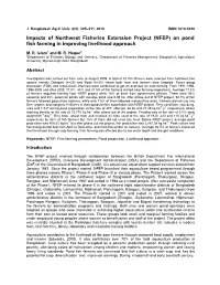 Impacts of Northwest Fisheries Extension Project (NFEP) on Pond Fish Farming in Improving Livelihood Approach