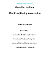 Canadian National Mini Road Racing Association