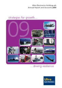 Strategies for Growth… …Driving Resilience