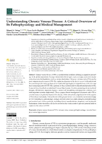 Understanding Chronic Venous Disease: a Critical Overview of Its Pathophysiology and Medical Management