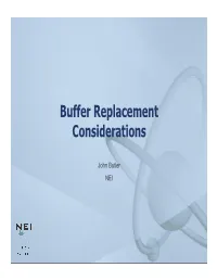 Buffer Replacement Considerations