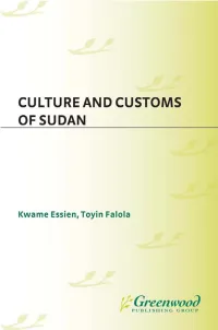 Culture and Customs of Sudan Sudan