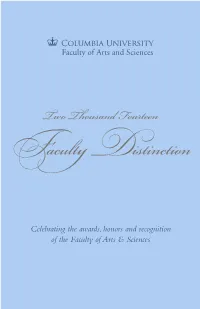 Faculty Distinction