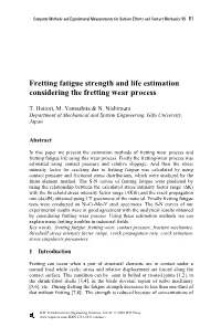 Fretting Fatigue Strength and Life Estimation Considering the Fretting Wear Process