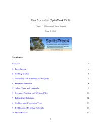User Manual for Splitstree4 V4.10