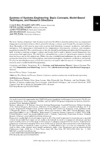 18 Systems of Systems Engineering: Basic Concepts, Model-Based