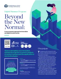 Beyond the New Normal: a New Economic Approach on Innovation and Digital Transformation