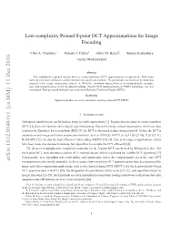 Low-Complexity Pruned 8-Point DCT Approximations for Image Encoding
