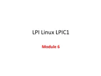 LPI Linux LPIC1