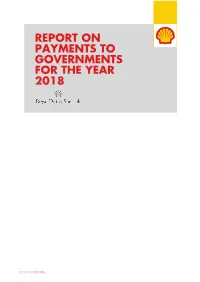 Report on Payments to Governments for the Year 2018