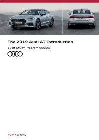 The 2019 Audi A7 Introduction Eself-Study Program 990593