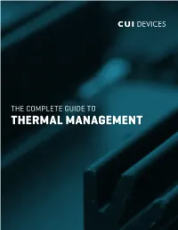 The Complete Guide to Thermal Management | CUI Devices