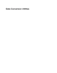 Dev Refs\Data Conversion Utilities