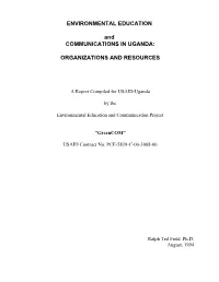 ENVIRONMENTAL EDUCATION and COMMUNICATIONS in UGANDA