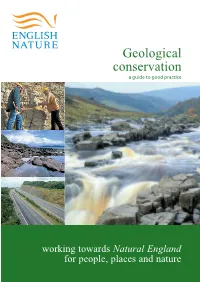 Geological Conservation a Guide to Good Practice