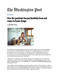 How the Pandemic Has Put Flexibility Front and Center in Home Design
