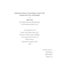 Multimodal Semantic Understanding: Semantic Role Labeling with Vision and Language