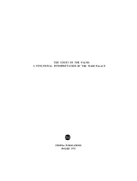 THE COURT of the PALMS: a FUNCTIONAL INTERPRETATION of the Marl PALACE