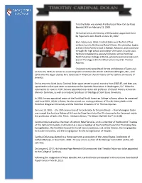 Timothy Cardinal Dolan