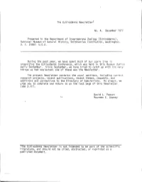 Echinoderms Newsletterl